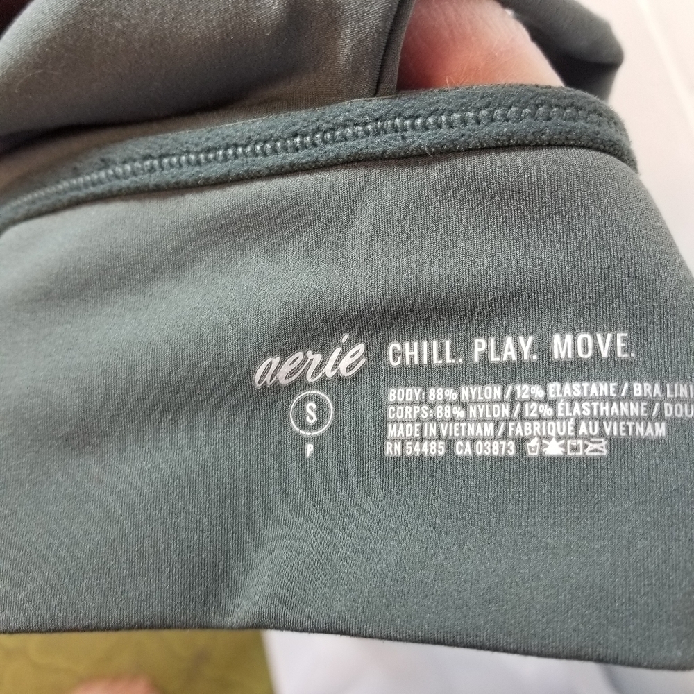 Aerie drab green wire free bra - Picture 2 of 6